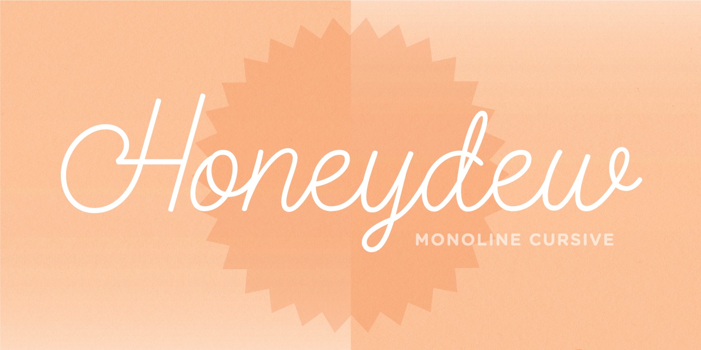 Honeydew Font preview